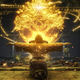 Gold light rises from a character in Elden Ring.